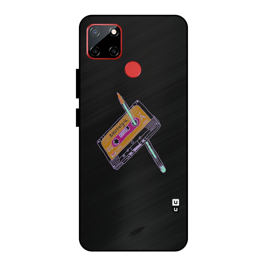 Casette Nostalgia Metal Back Case for Realme C12