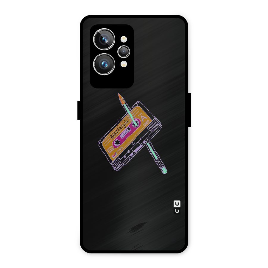 Casette Nostalgia Metal Back Case for Realme GT2 Pro