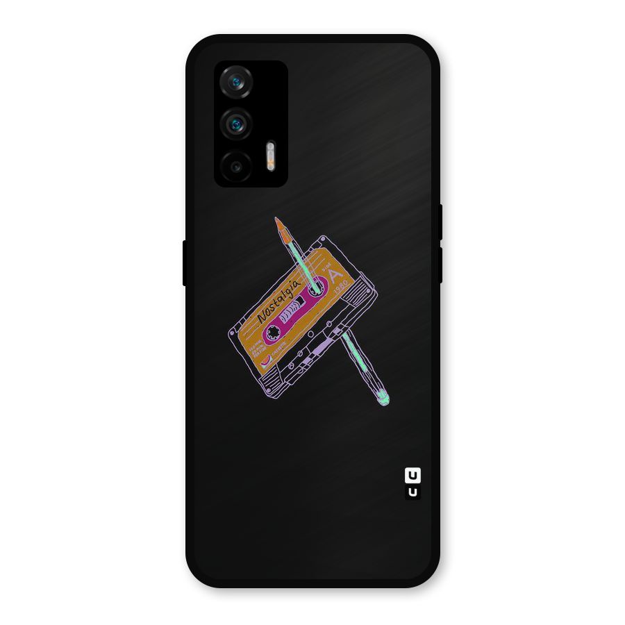 Casette Nostalgia Metal Back Case for Realme GT 5G