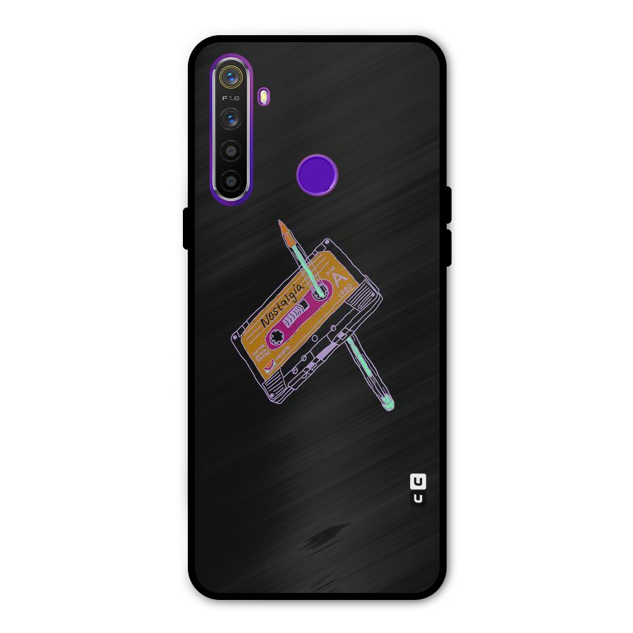 Casette Nostalgia Metal Back Case for Realme Narzo 10