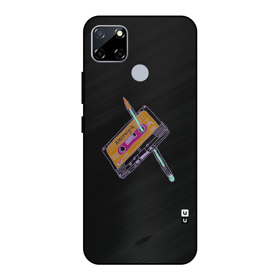 Casette Nostalgia Metal Back Case for Realme Narzo 20