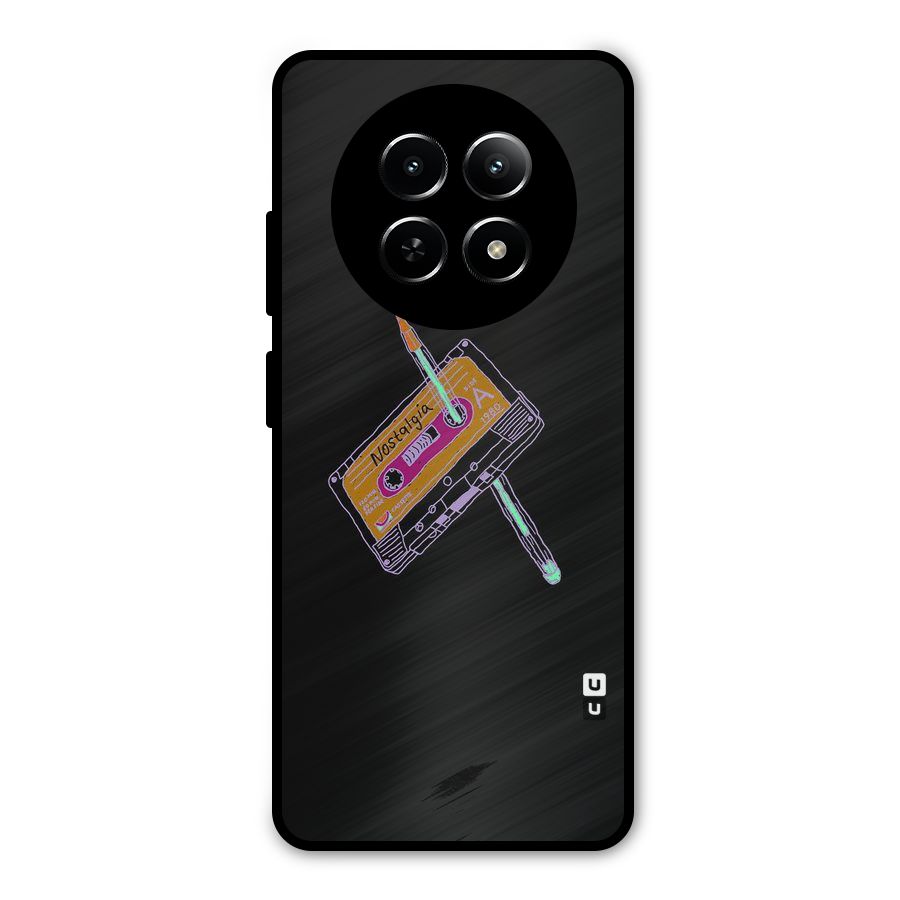 Casette Nostalgia Metal Back Case for Realme Narzo N65