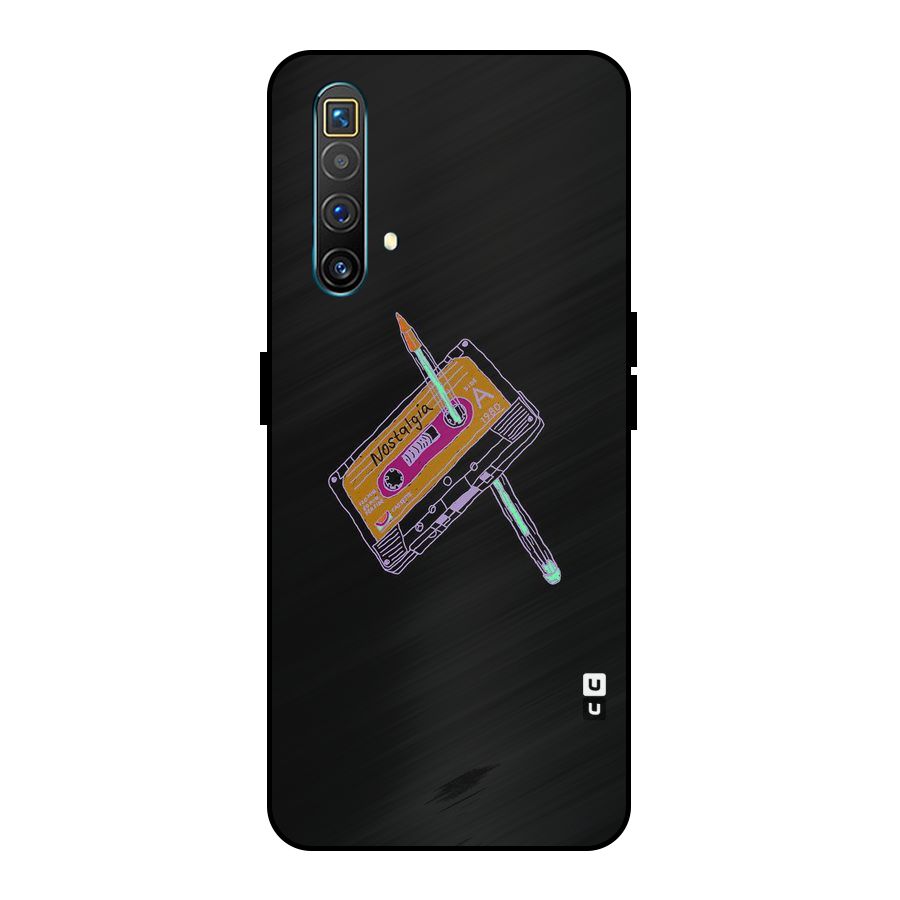 Casette Nostalgia Metal Back Case for Realme X3