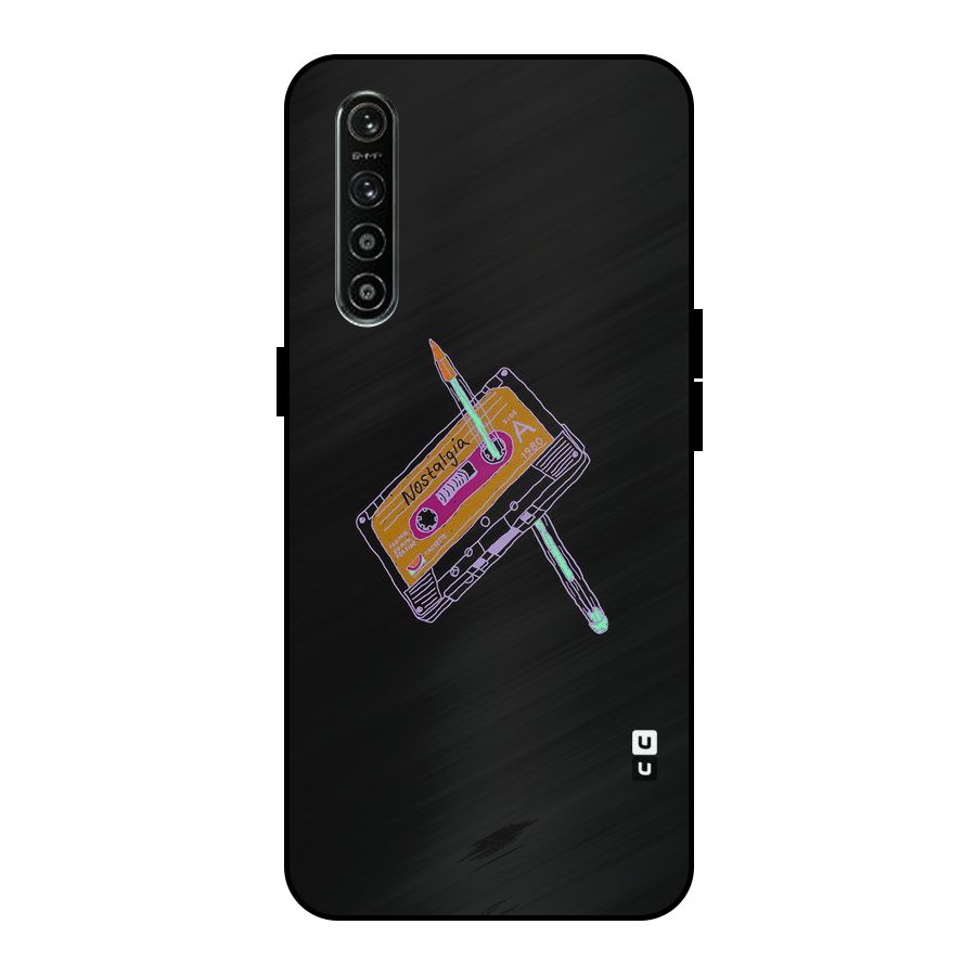Casette Nostalgia Metal Back Case for Realme XT