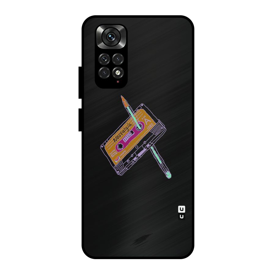 Casette Nostalgia Metal Back Case for Redmi Note 11 Pro Plus 5G