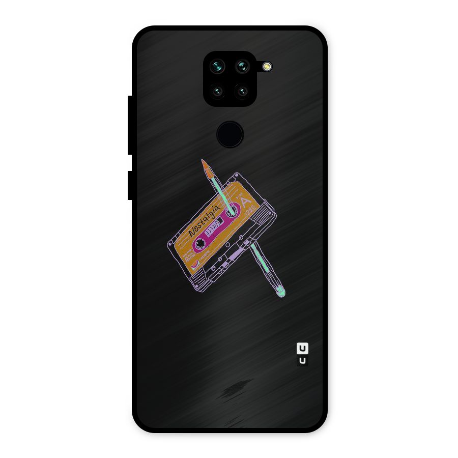 Casette Nostalgia Metal Back Case for Redmi Note 9