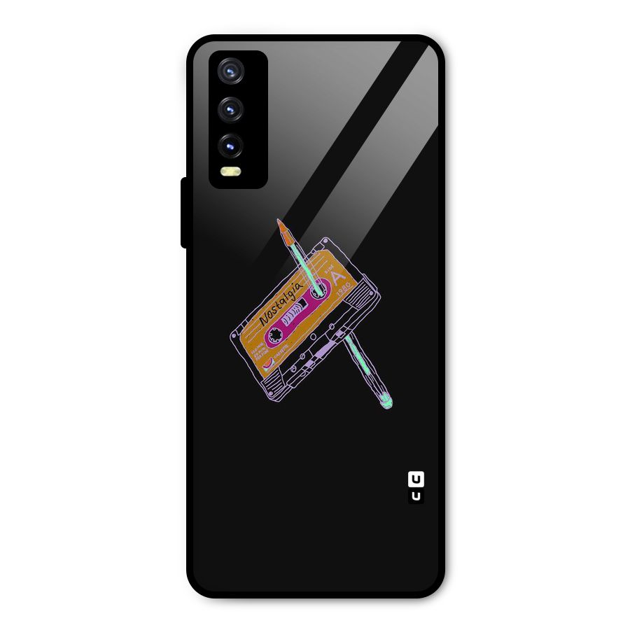 Casette Nostalgia Metal Back Case for Vivo Y20g