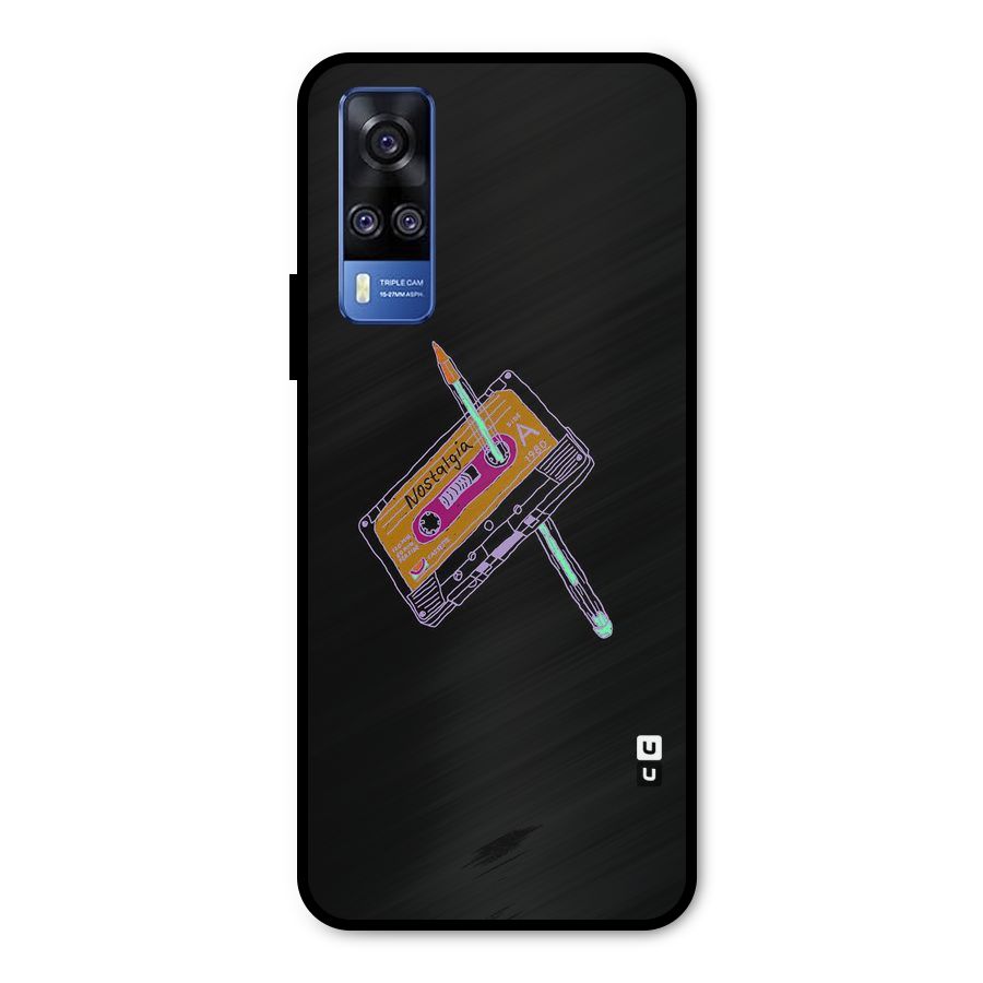 Casette Nostalgia Metal Back Case for Vivo Y51A