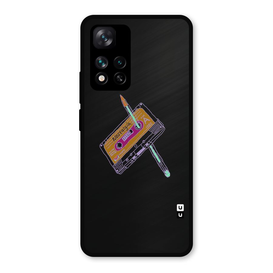 Casette Nostalgia Metal Back Case for Xiaomi 11i Hypercharge 5G