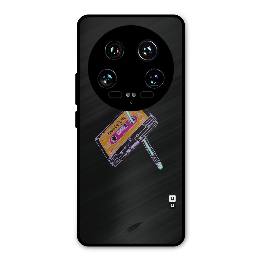 Casette Nostalgia Metal Back Case for Xiaomi 14 Ultra