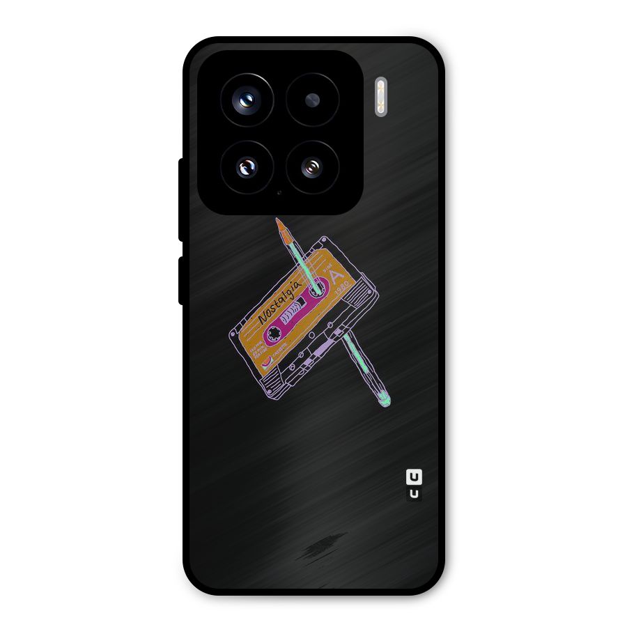 Casette Nostalgia Metal Back Case for Xiaomi 15