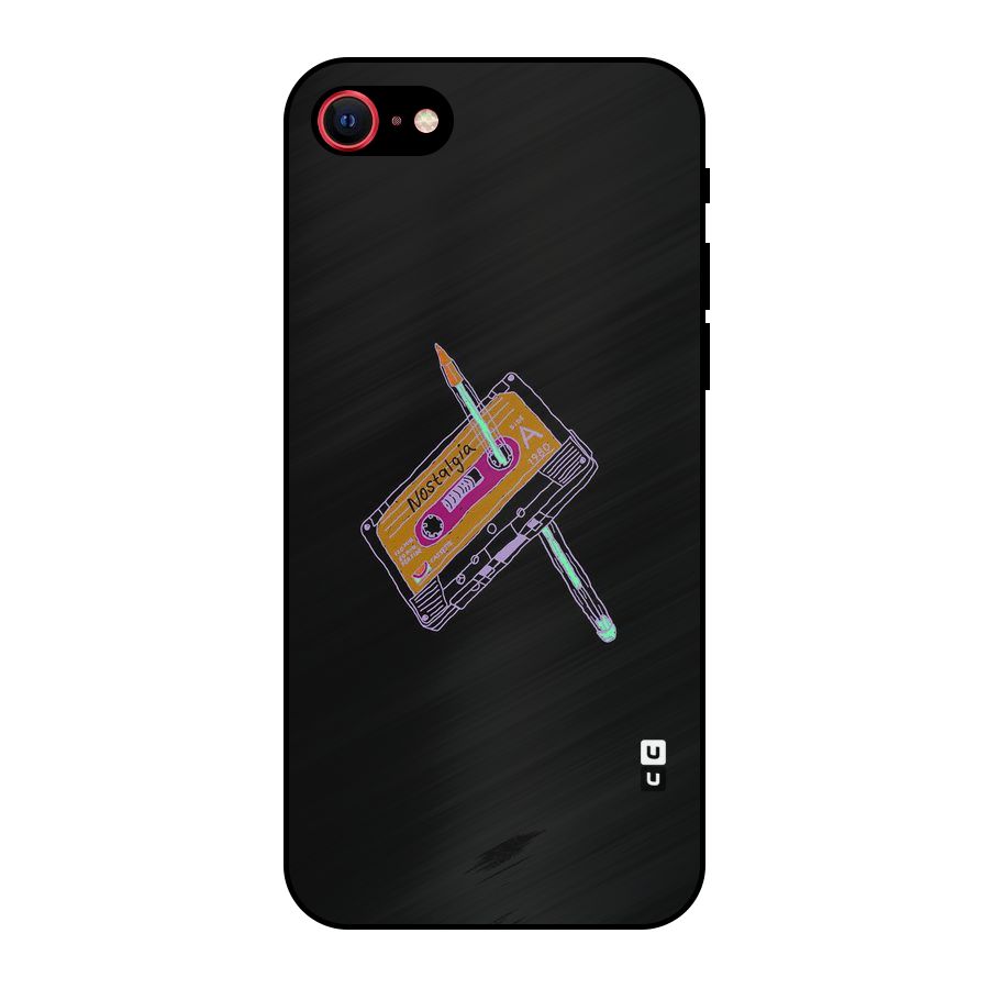 Casette Nostalgia Metal Back Case for iPhone SE 2022