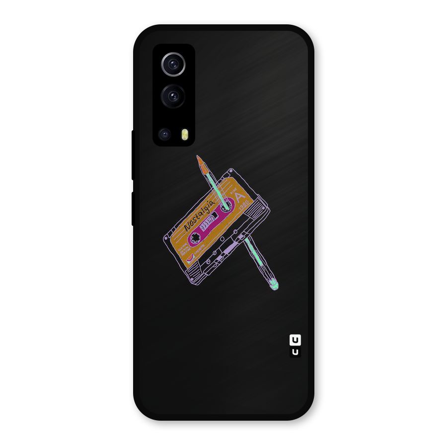 Casette Nostalgia Metal Back Case for iQOO Z3