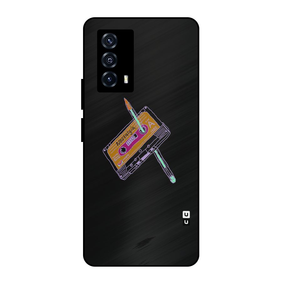 Casette Nostalgia Metal Back Case for iQOO Z5