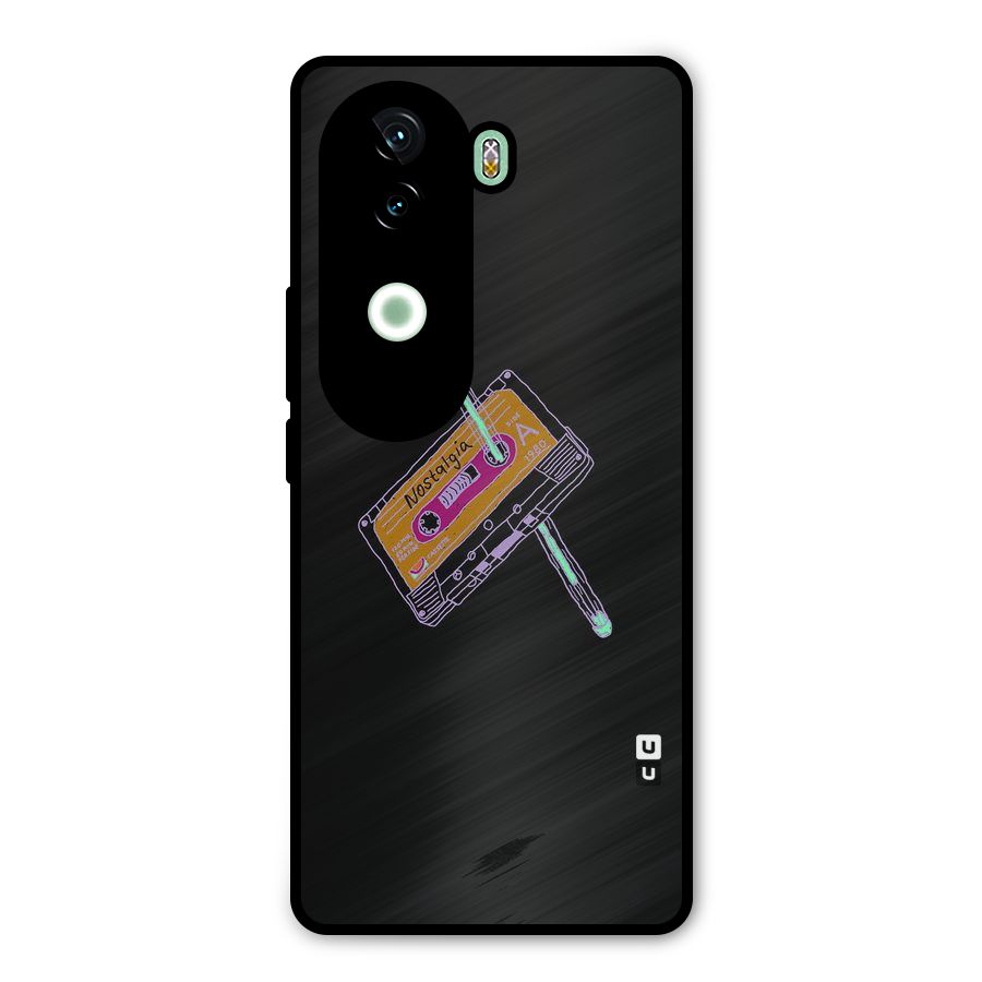 Casette Nostalgia Metal Back Case for iQOO Z9s