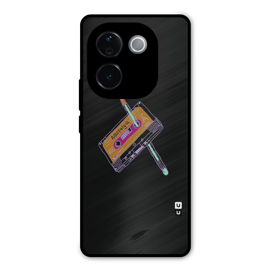 Casette Nostalgia Metal Back Case for iQOO Z9s Pro