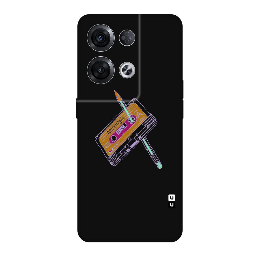 Casette Nostalgia Original Polycarbonate Back Case for Oppo Reno8 Pro 5G