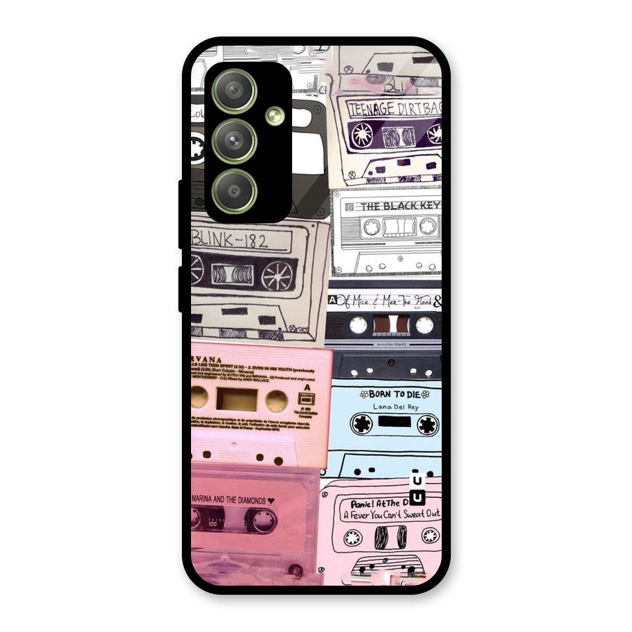 Casette Rolling Glass Back Case for Galaxy A54