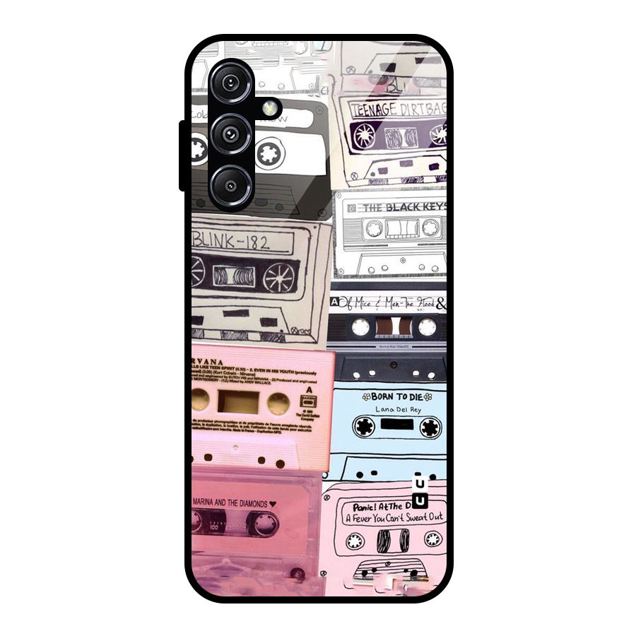 Casette Rolling Glass Back Case for Galaxy M34 5G