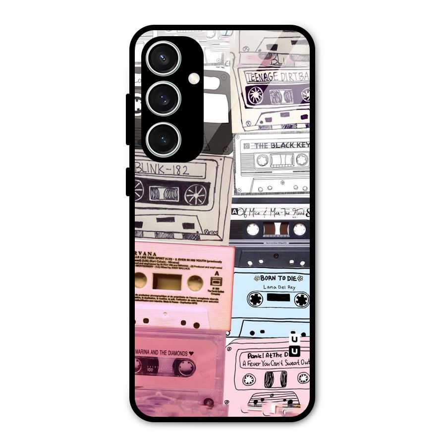 Casette Rolling Glass Back Case for Galaxy S23 FE