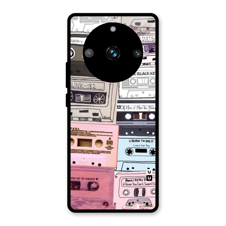 Casette Rolling Glass Back Case for Realme 11 Pro