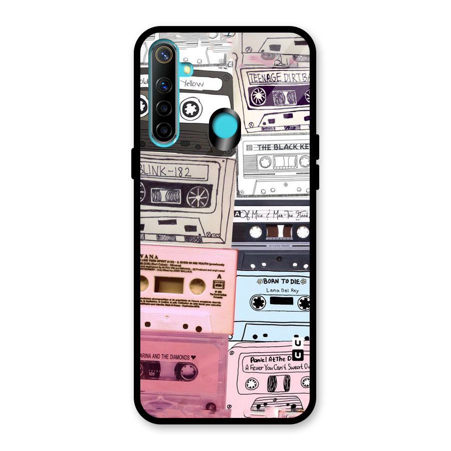 Casette Rolling Glass Back Case for Realme Narzo 10