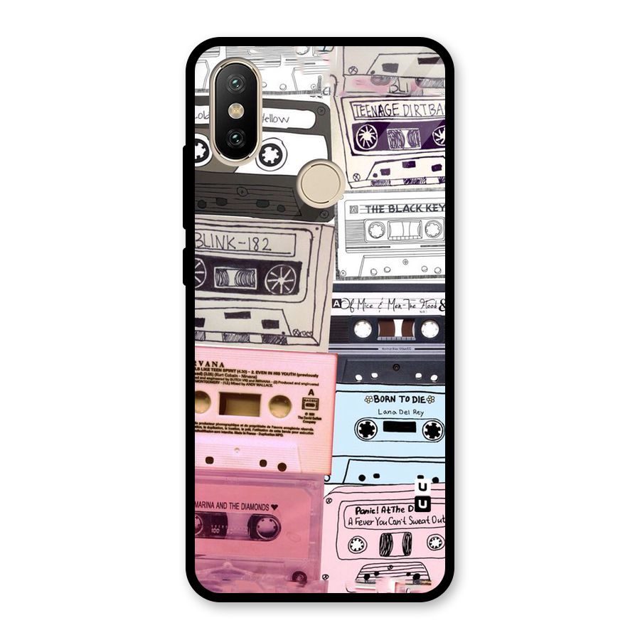Casette Rolling Glass Back Case for Redmi A2