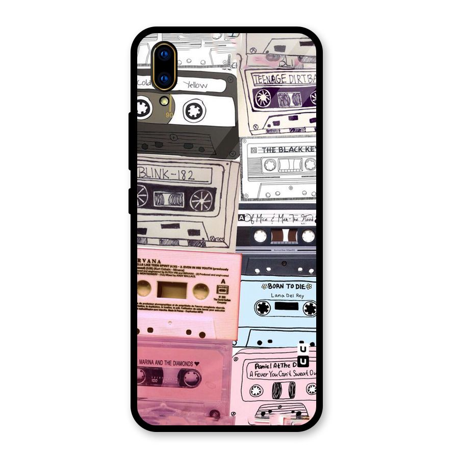 Casette Rolling Glass Back Case for Vivo V11 Pro