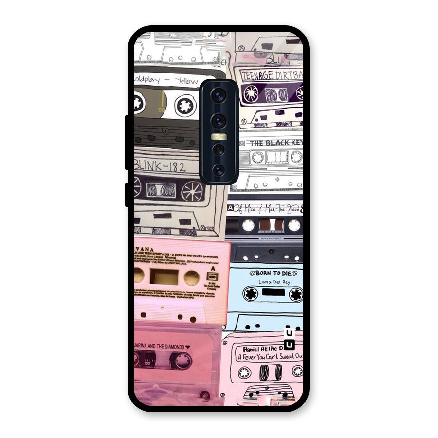 Casette Rolling Glass Back Case for Vivo V17 Pro