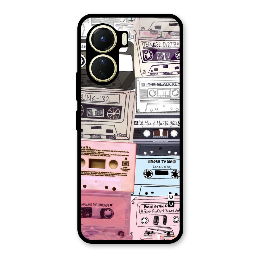 Casette Rolling Glass Back Case for Vivo Y16