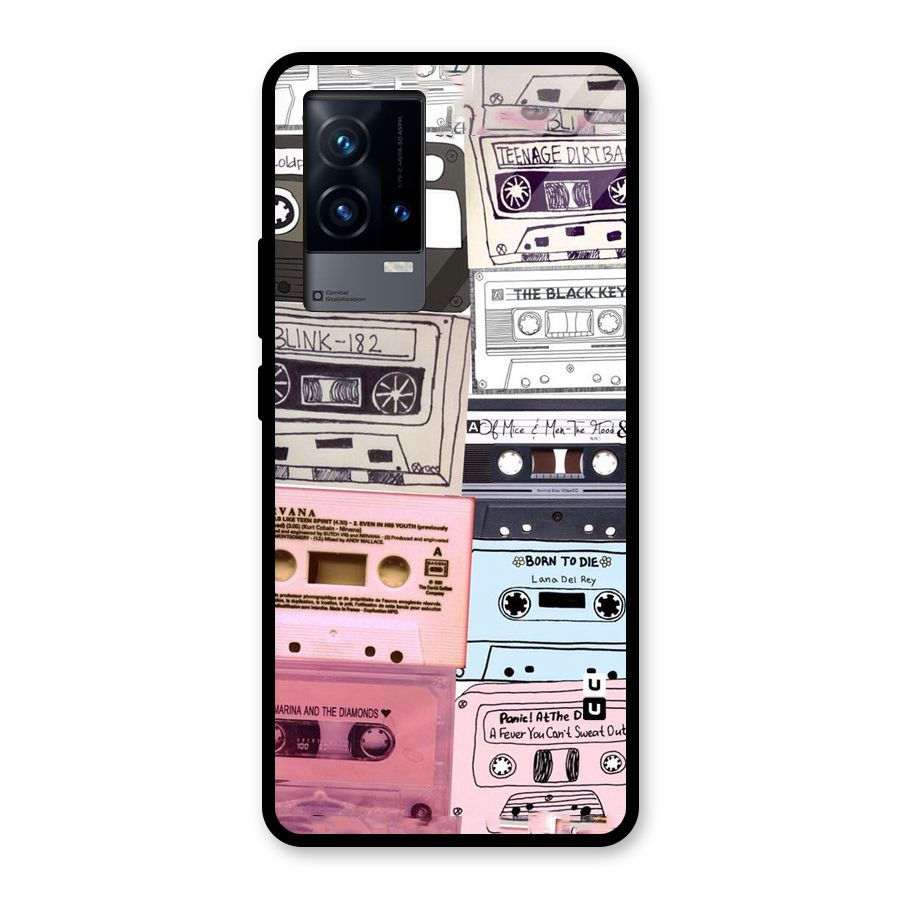 Casette Rolling Glass Back Case for iQOO 9 5G