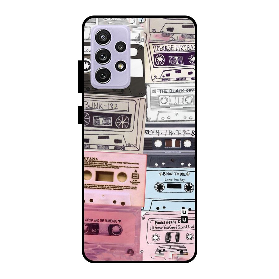 Casette Rolling Metal Back Case for Galaxy A72