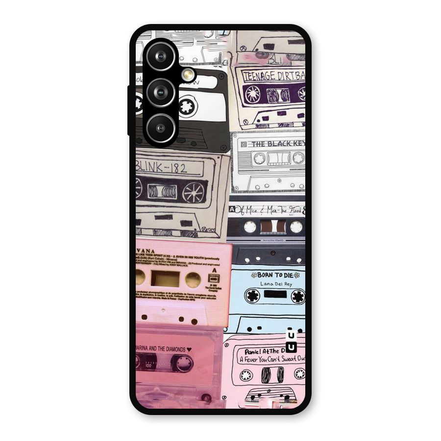 Casette Rolling Metal Back Case for Galaxy F54