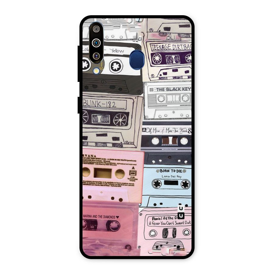 Casette Rolling Metal Back Case for Galaxy M30