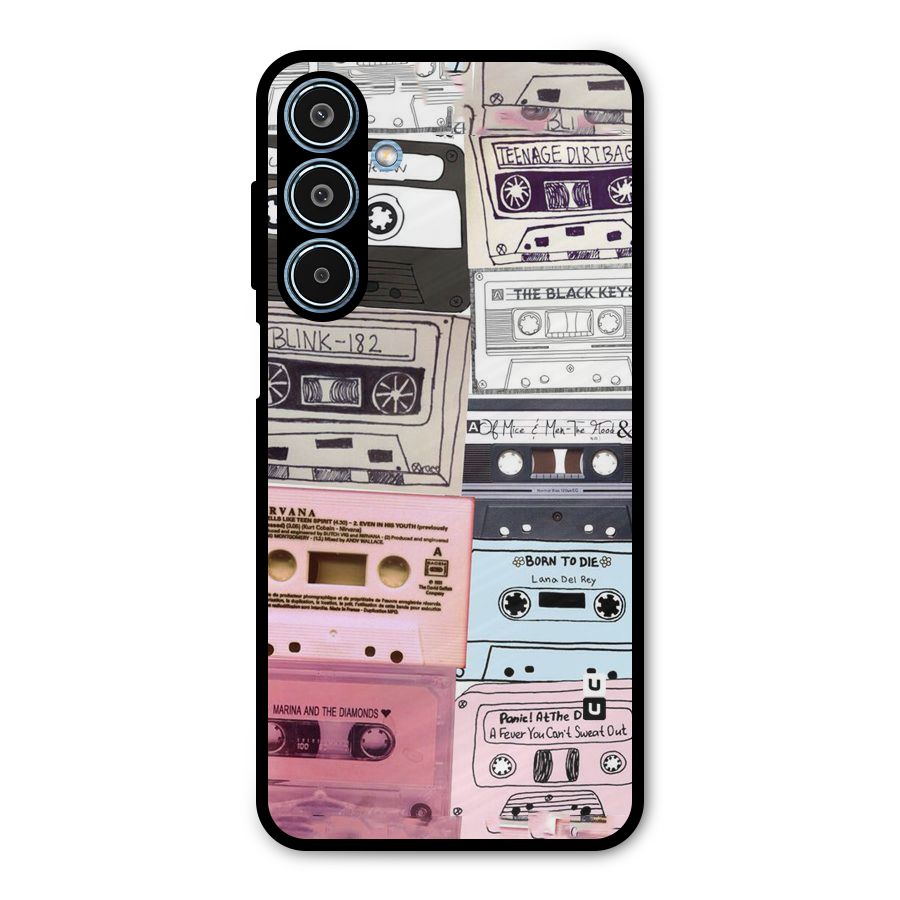 Casette Rolling Metal Back Case for Galaxy M35