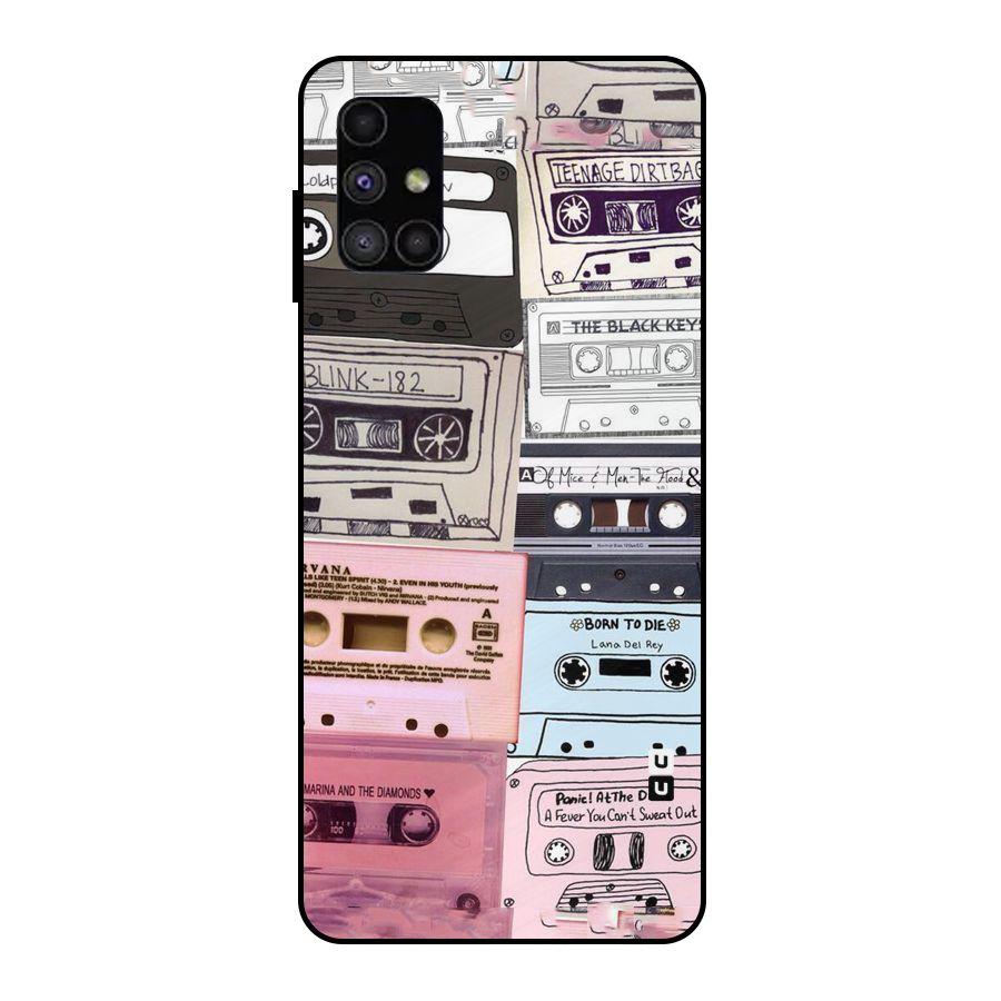 Casette Rolling Metal Back Case for Galaxy M51