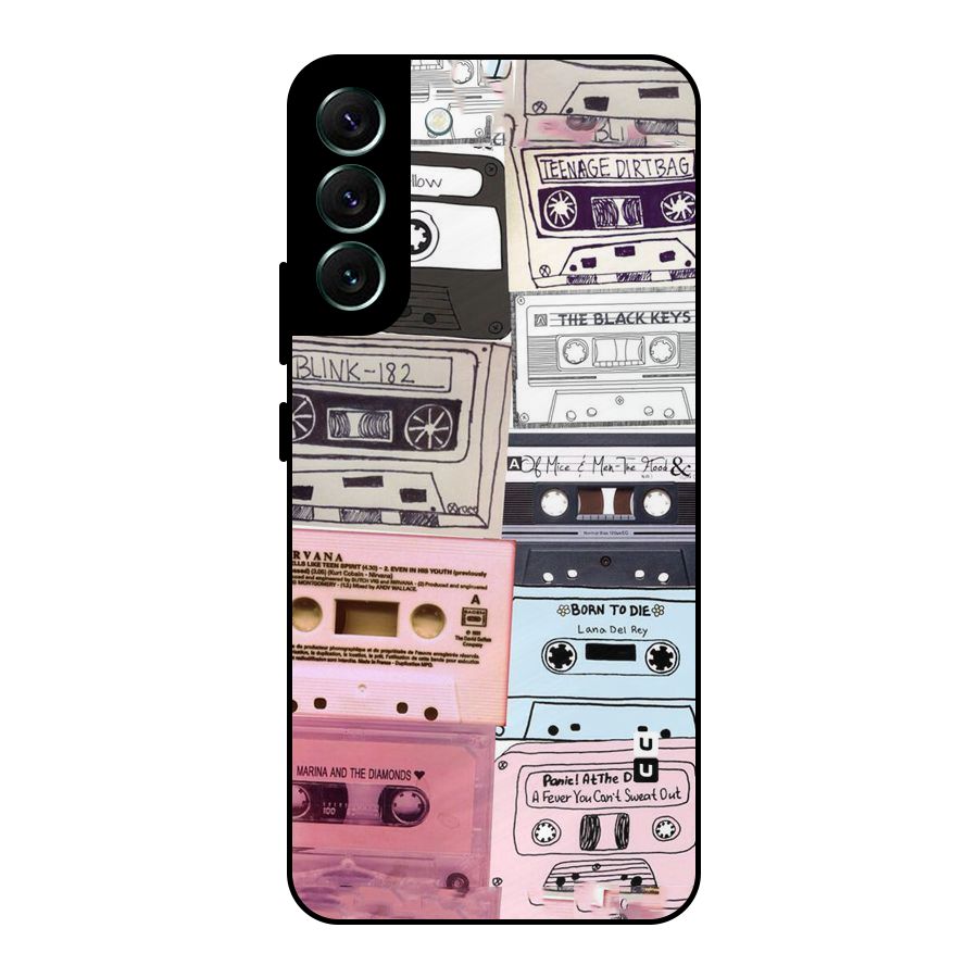 Casette Rolling Metal Back Case for Galaxy S22 Plus 5G