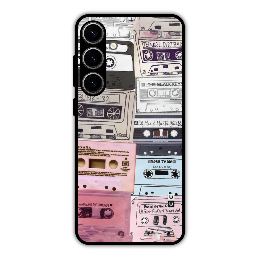 Casette Rolling Metal Back Case for Galaxy S24 Plus
