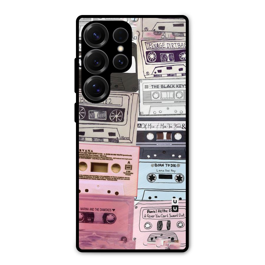Casette Rolling Metal Back Case for Galaxy S25 Ultra
