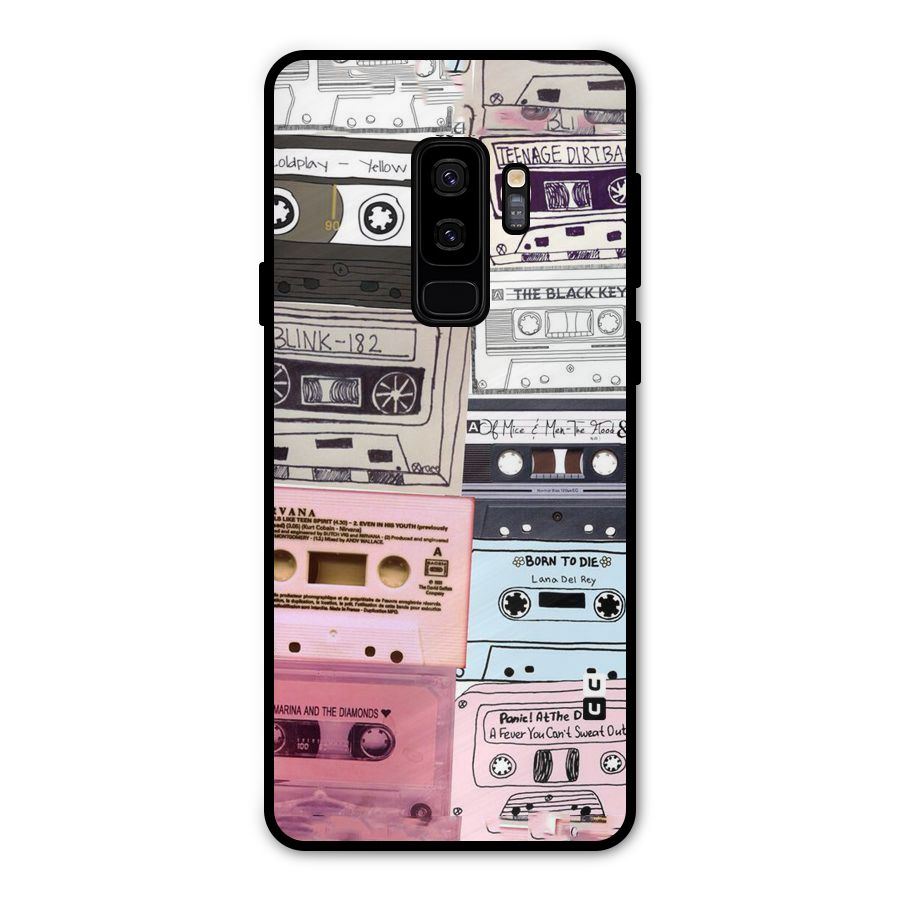 Casette Rolling Metal Back Case for Galaxy S9 Plus