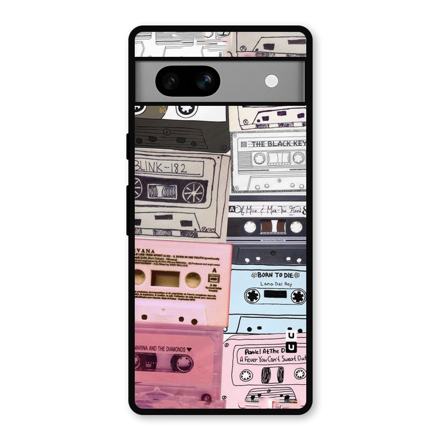 Casette Rolling Metal Back Case for Google Pixel 7a
