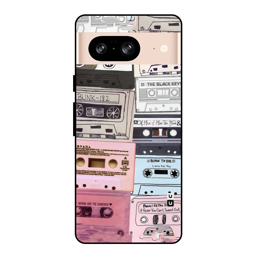 Casette Rolling Metal Back Case for Google Pixel 8