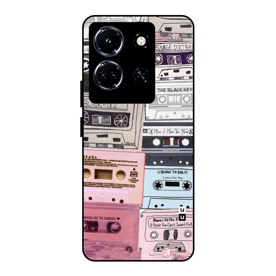 Casette Rolling Metal Back Case for Infinix Note 30 5G