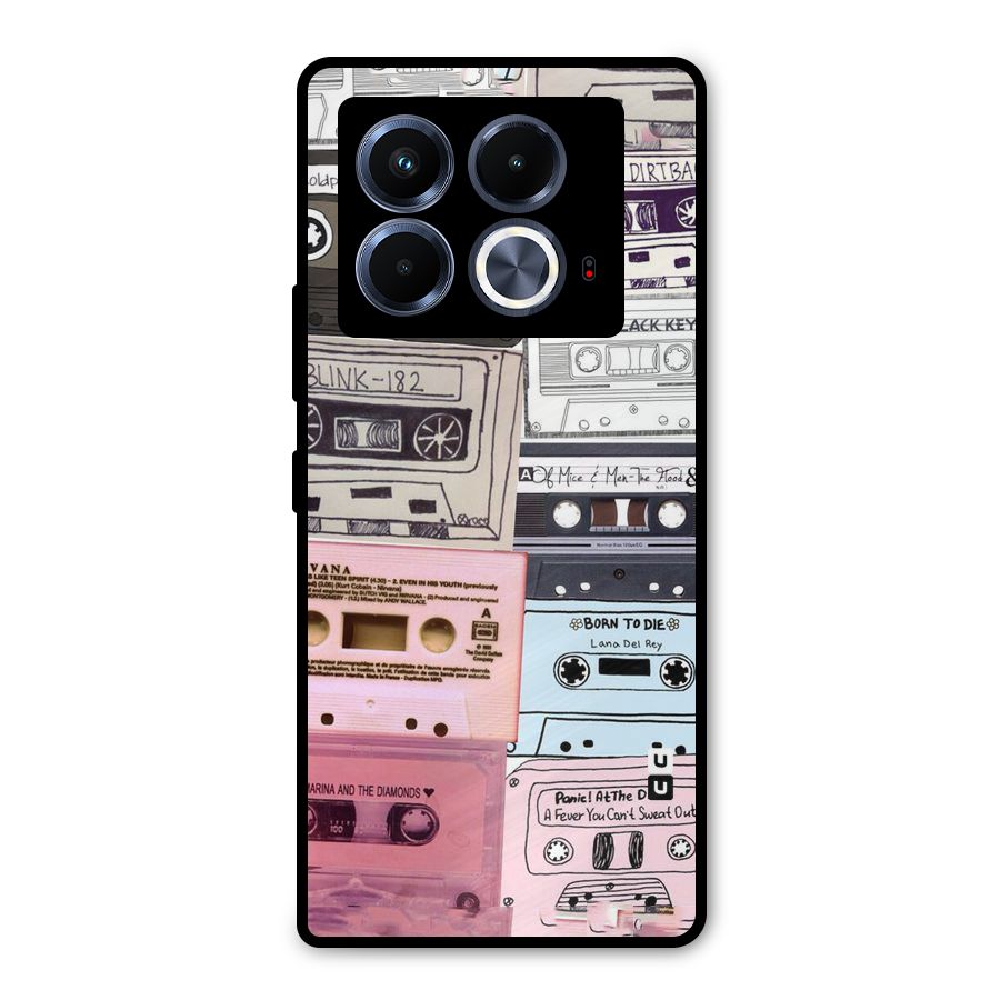 Casette Rolling Metal Back Case for Infinix Note 40 5G