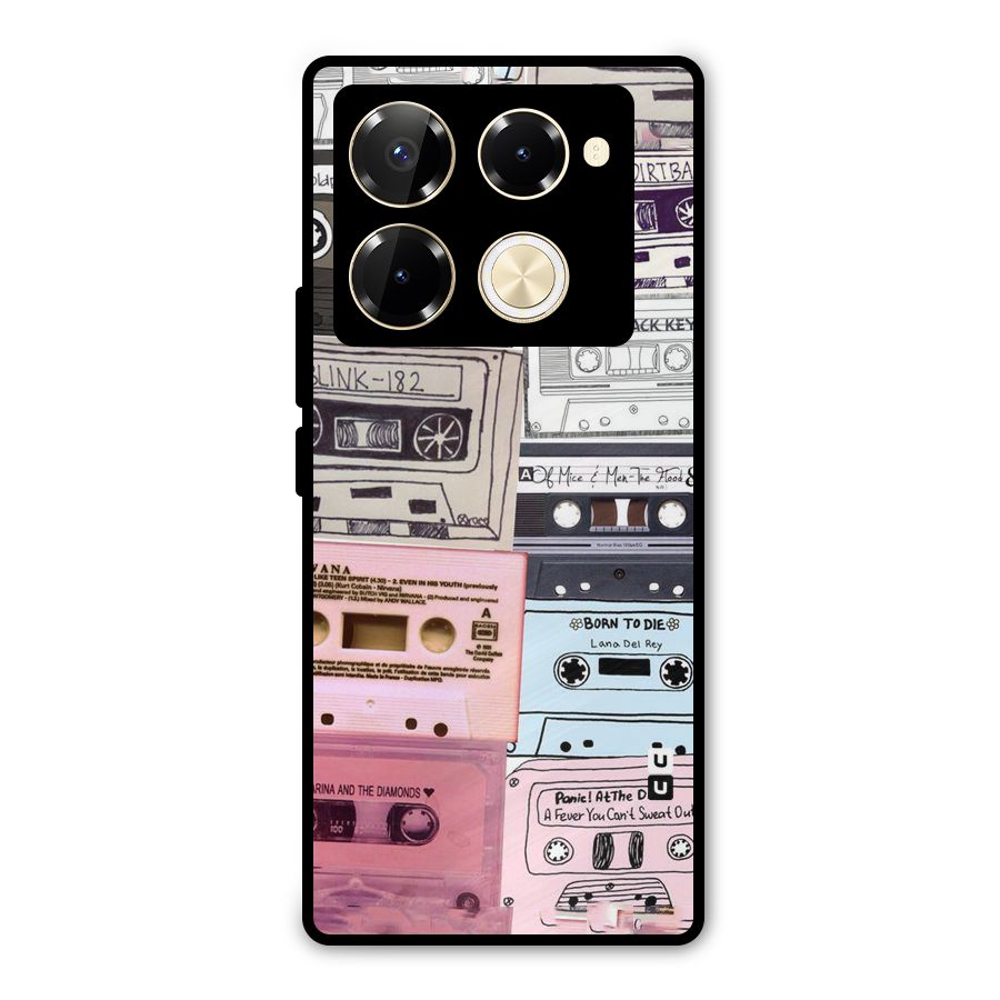 Casette Rolling Metal Back Case for Infinix Note 40 Pro