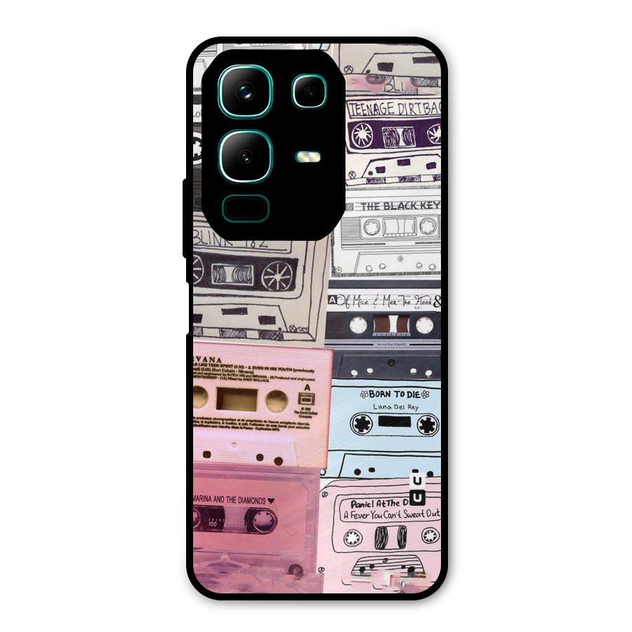 Casette Rolling Metal Back Case for Infinix Note 50x
