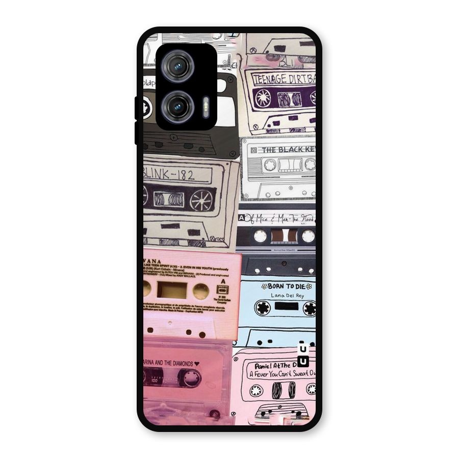 Casette Rolling Metal Back Case for Moto G73