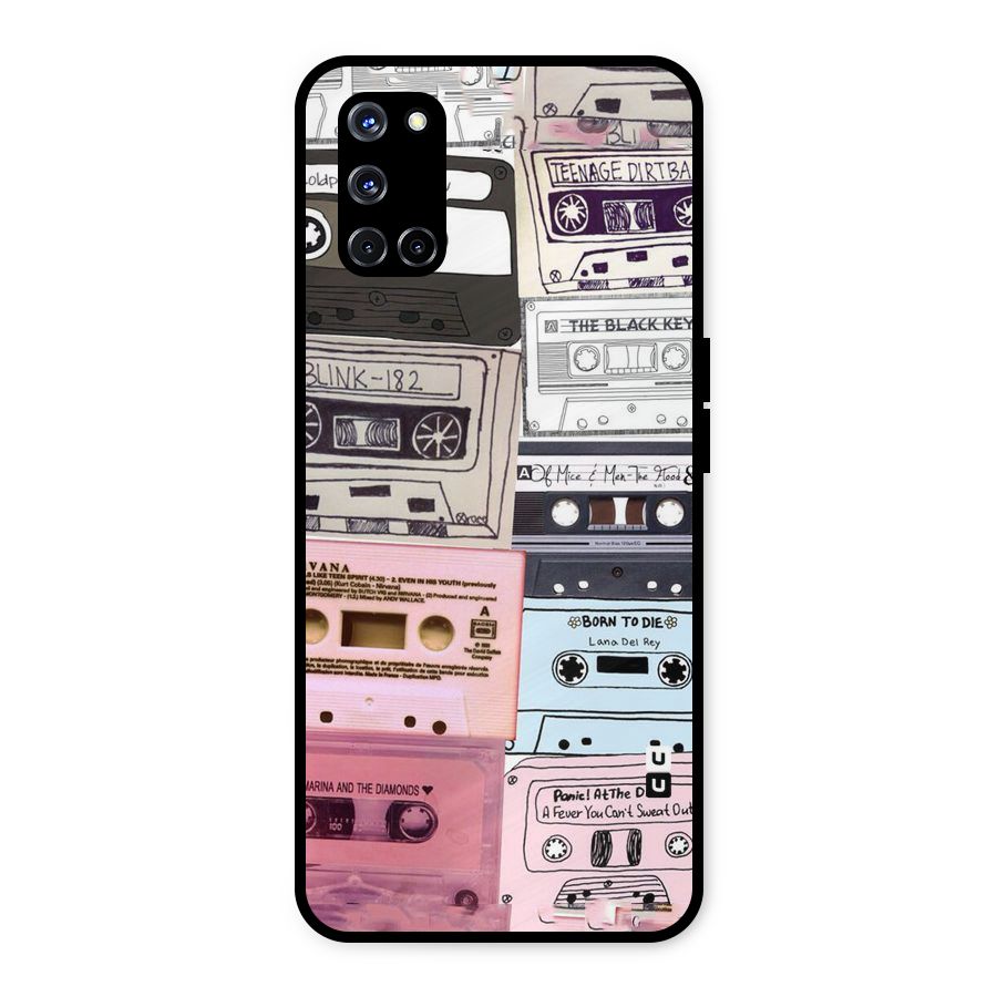 Casette Rolling Metal Back Case for Oppo A52