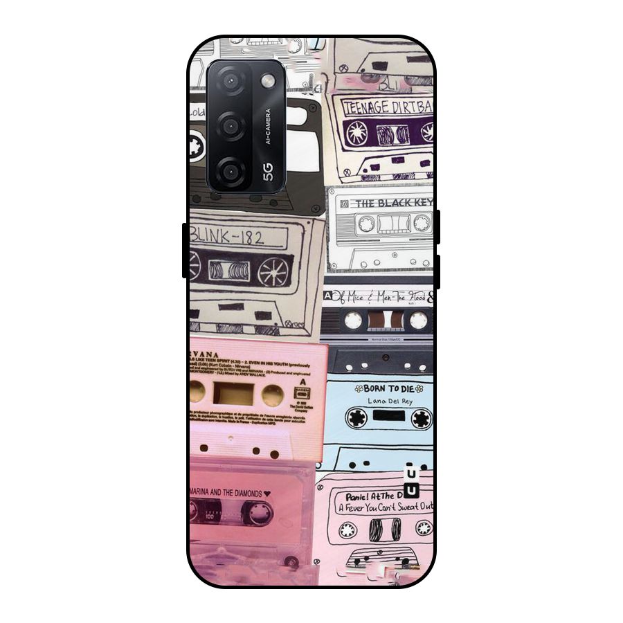 Casette Rolling Metal Back Case for Oppo A53s 5G