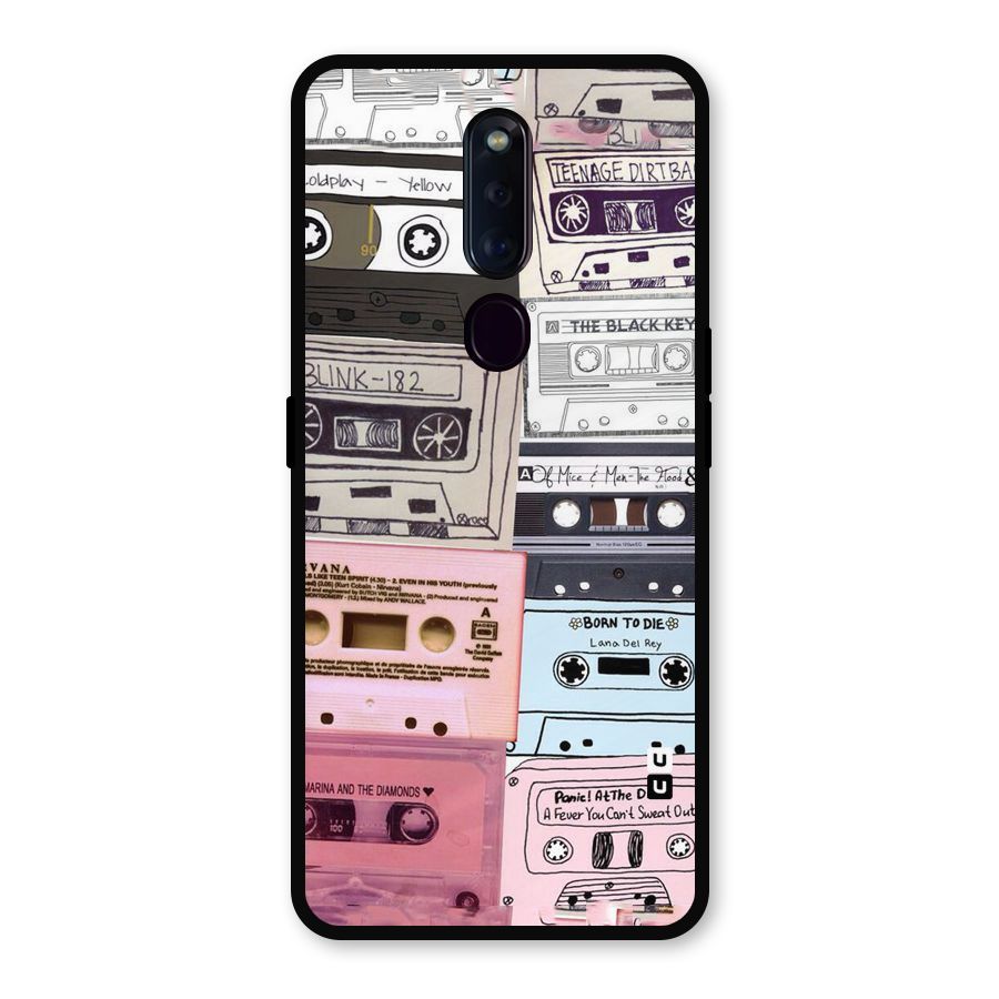 Casette Rolling Metal Back Case for Oppo F11 Pro